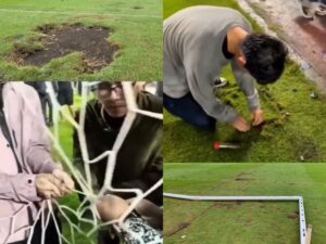 Miris! Perayaan Juara Persib Berakhir dengan Kerusakan GBLA: Rumput Hancur, Jaring Gawang Raib
